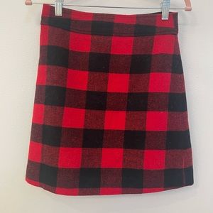 J CREW Buffalo plaid red
